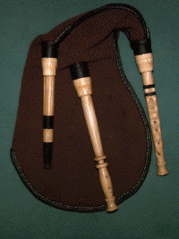 Swedish bagpipe, made by Bengt Sundberg